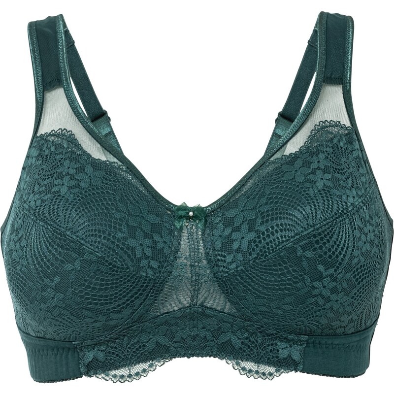 bonprix Odľahčujúca popdrsenka bez kostíc s bio bavlnou, farba zelená 50294503