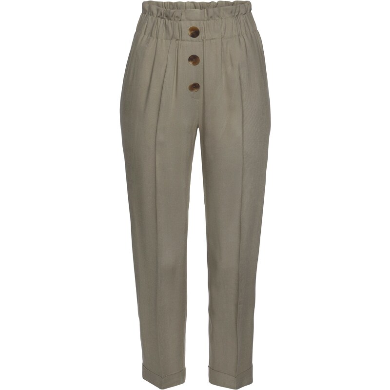 LASCANA Plisované nohavice sivá 54233848