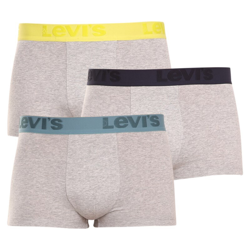 3PACK pánske boxerky Levis sivé (905042001 015) 30417672