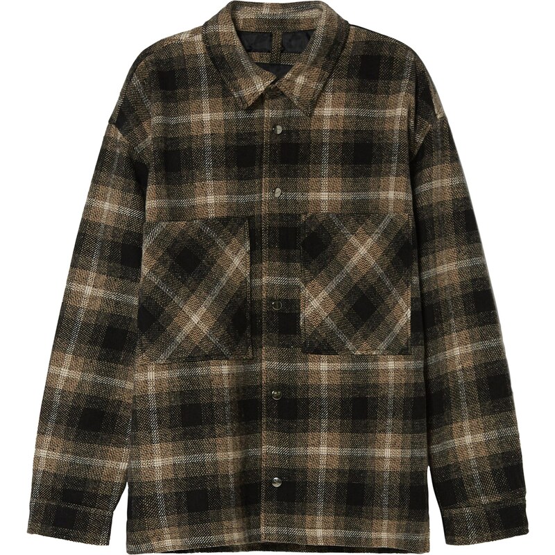 Bershka Prechodná bunda hnedá / čierna 54235470