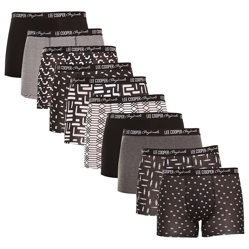 Poškodený obal - 10PACK pánske boxerky Lee Cooper viacfarebné 67622960