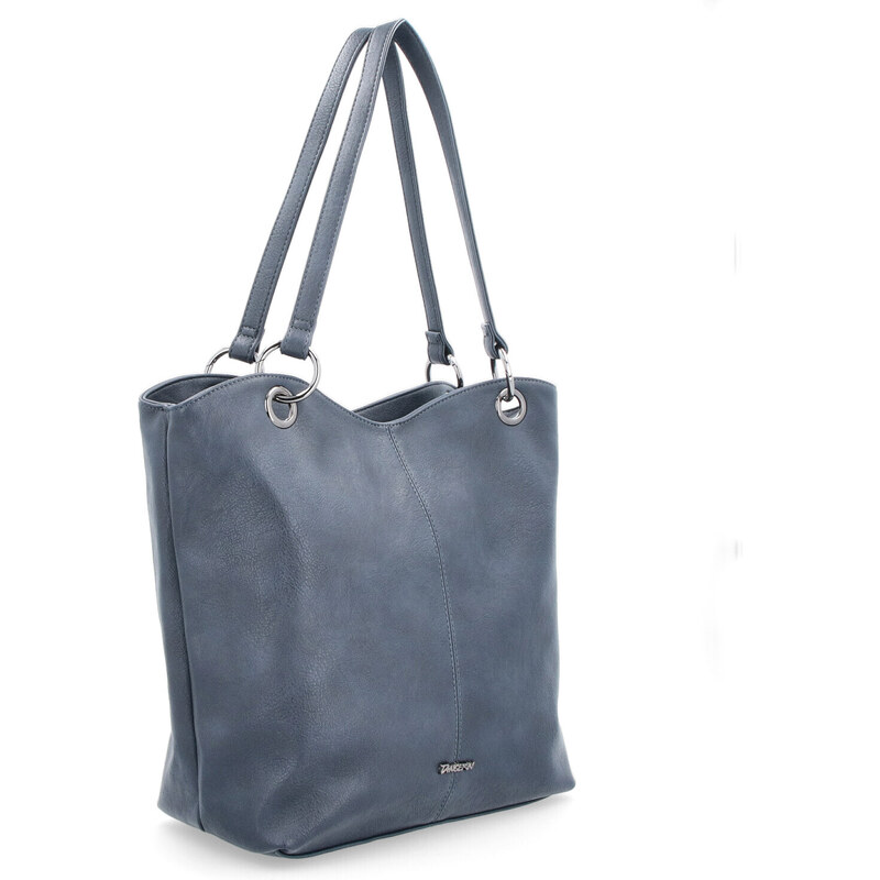 Kabelka zo syntetickej kože cez rameno Tangerin modrá 8025 TM 35130022