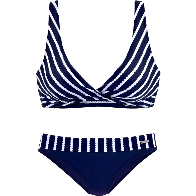 LASCANA Bikiny námornícka modrá / biela 54231289