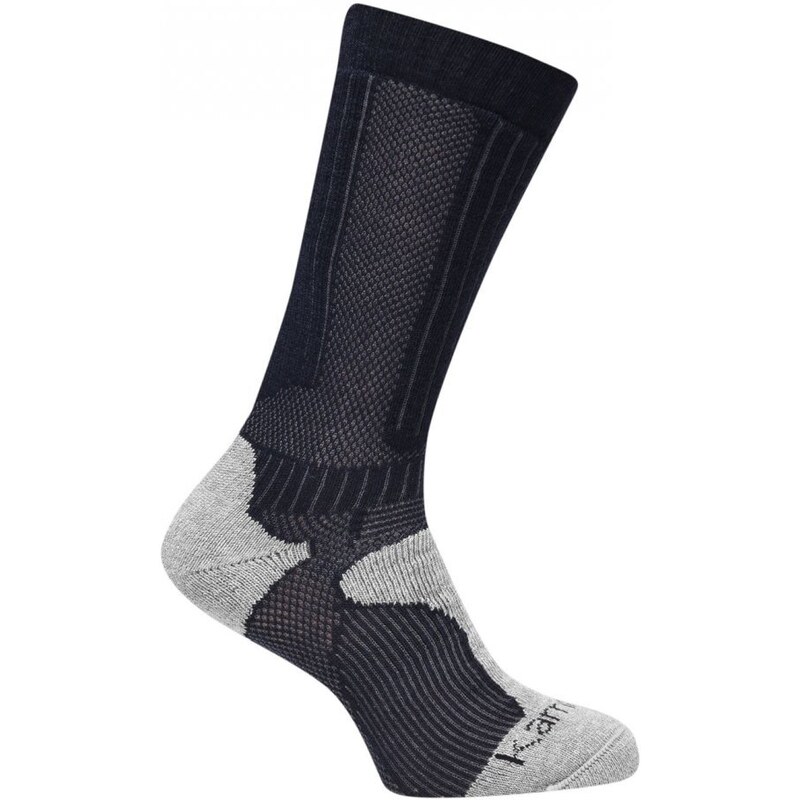 Karrimor Merino Fibre Midweight Walking Socks Mens Navy/Grey
