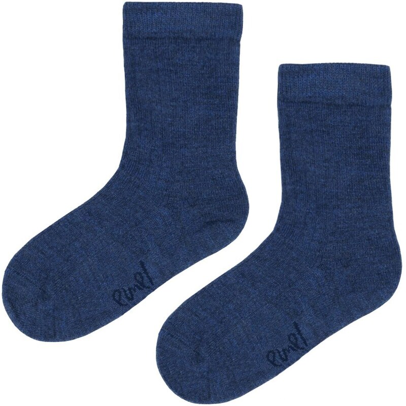 Detské ponožky s merino vlnou Emel - Tm.Modré - ESK 100-51 46771577