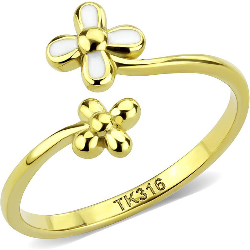 Dámsky prsteň z chirurgickej ocele FLOWER 35196044