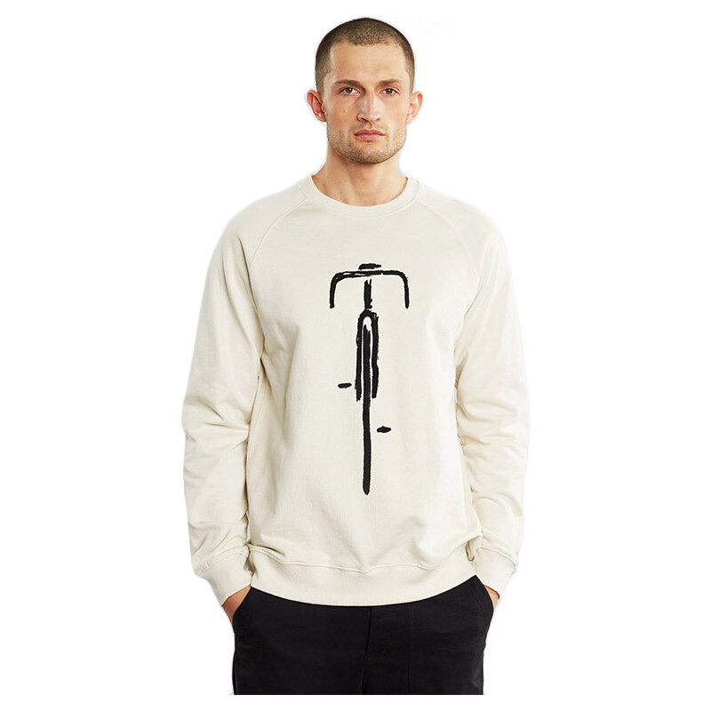 Dedicated Sweatshirt Malmoe Bike Front Oat White 65397023