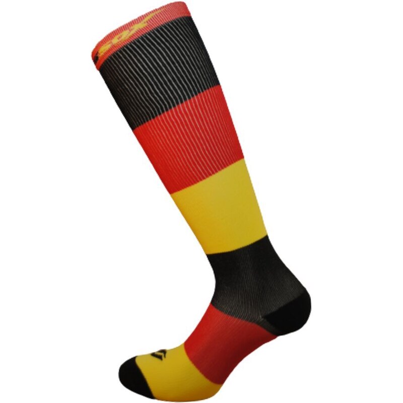 X-TRIPLE farebné kompresný podkolienky COMPRESSOX Červená / Čierna / 36289568