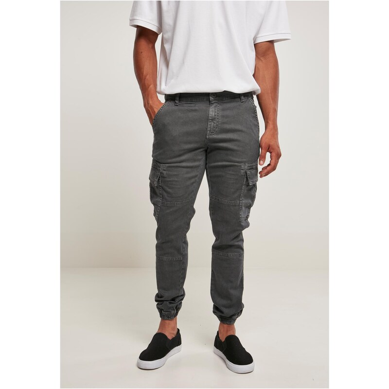 Urban Classics Washed Cargo Twill Jogging Pants darkshadow 50686820