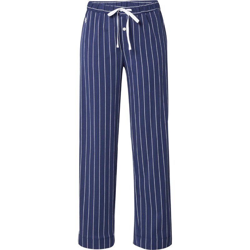 Lauren Ralph Lauren Pyžamové nohavice námornícka modrá / biela 35294401