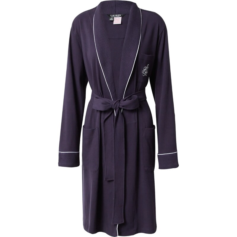 Lauren Ralph Lauren Dlhý župan námornícka modrá / biela 56115487