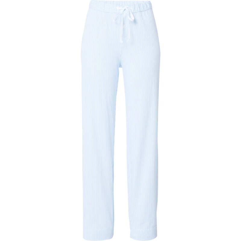 Lauren Ralph Lauren Pyžamové nohavice svetlomodrá / šedobiela 35294545