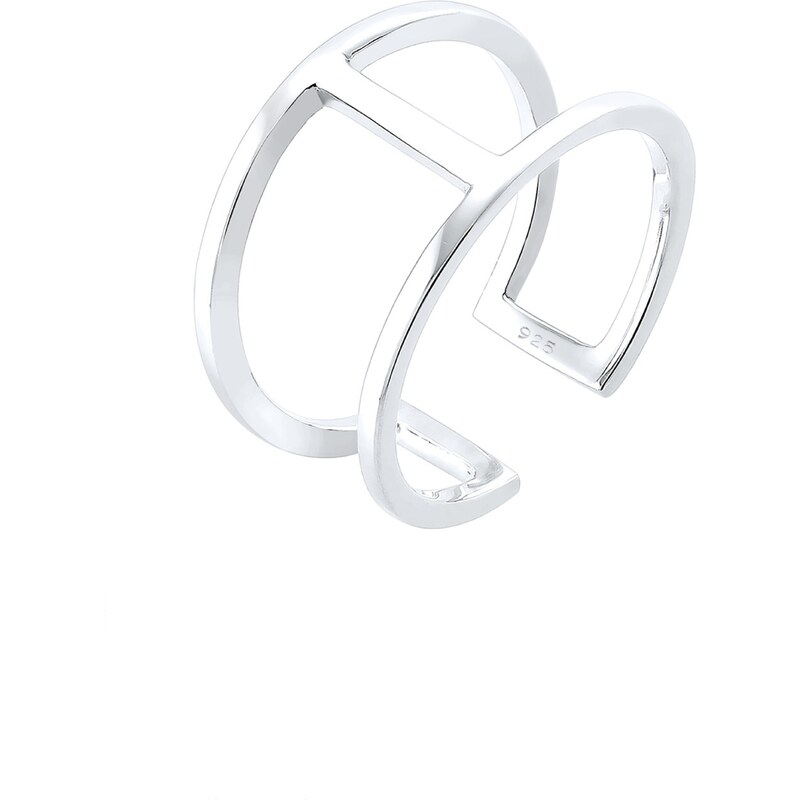 ELLI Prsteň Geo strieborná 54221627