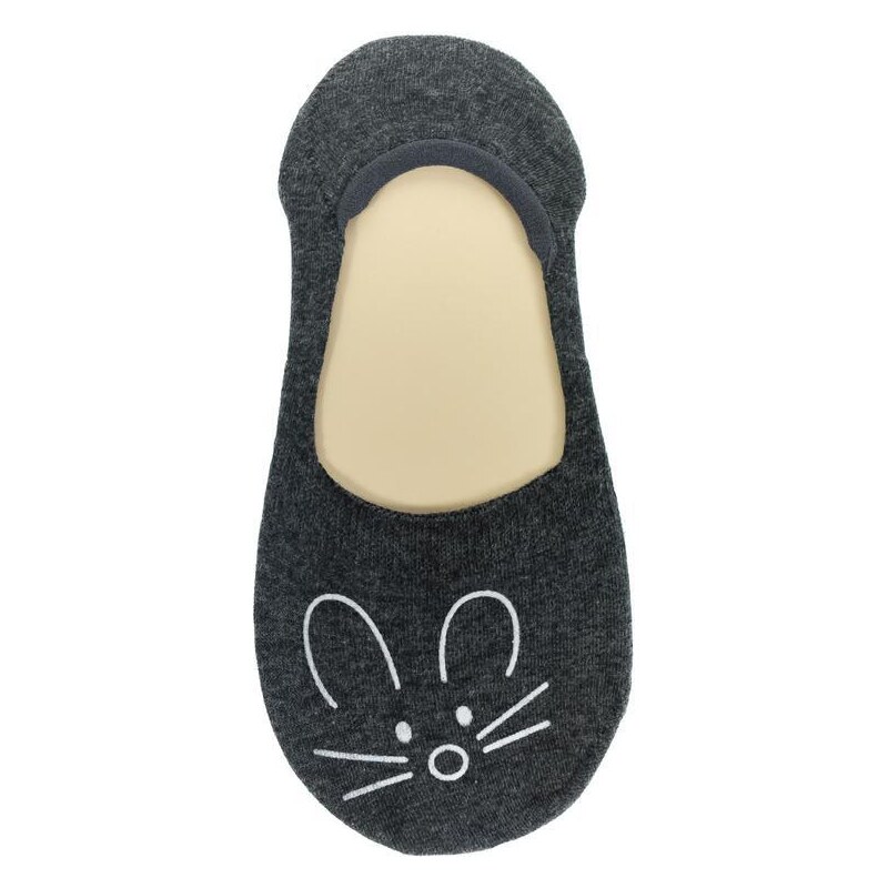 AURA.VIA Dámske tmavosivé ponožky KISSY 35241015