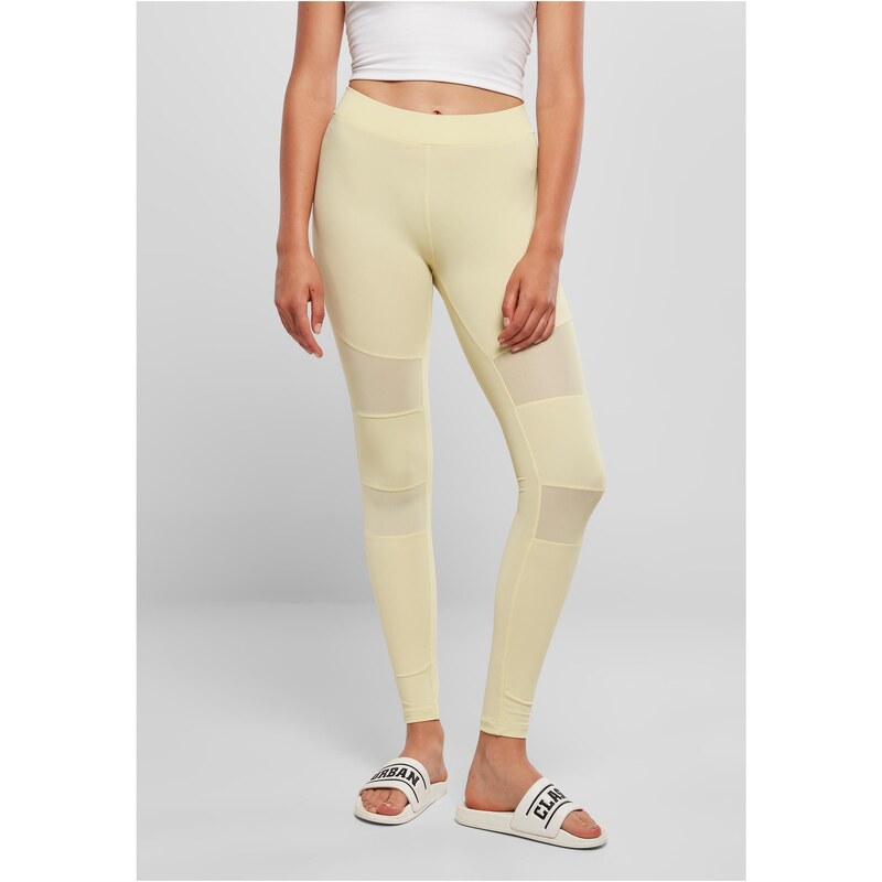Urban Classics Womens Tech Mesh Leggings Soft Yellow 50667664