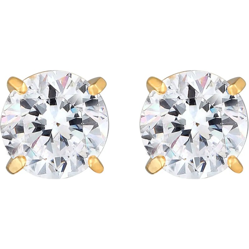 KUZZOI Náušnice zlatá / priehľadná 54234967