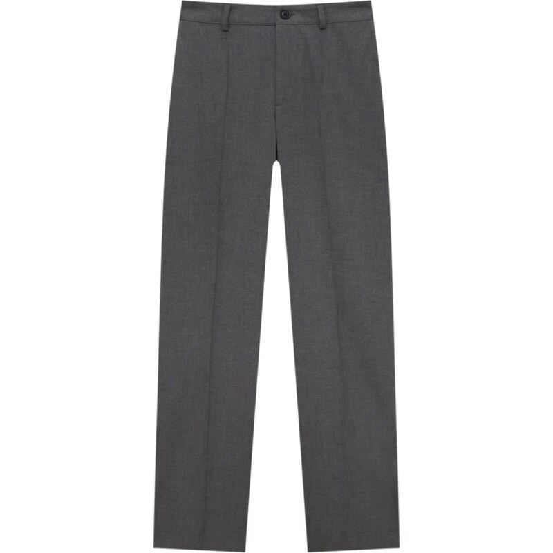 Pull&Bear Nohavice s pukmi tmavosivá 54235671