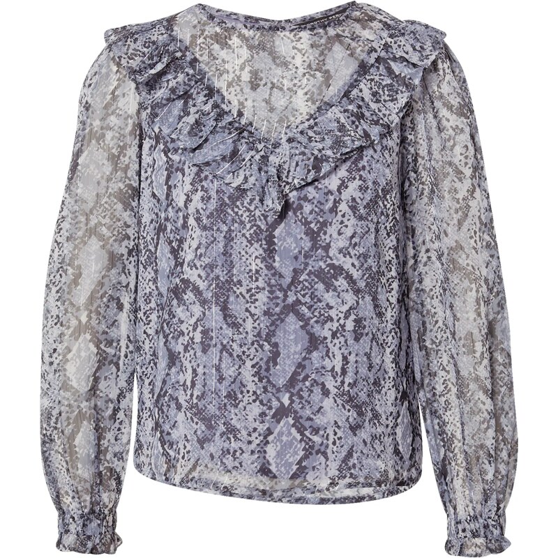 Dorothy Perkins Blúzka dymovo modrá / striebornosivá / fialová / 54235897