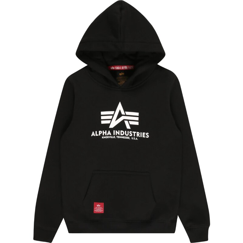ALPHA INDUSTRIES Mikina červená / čierna / biela 37798557
