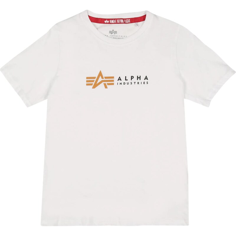 ALPHA INDUSTRIES Tričko medová / čierna / biela 49675799