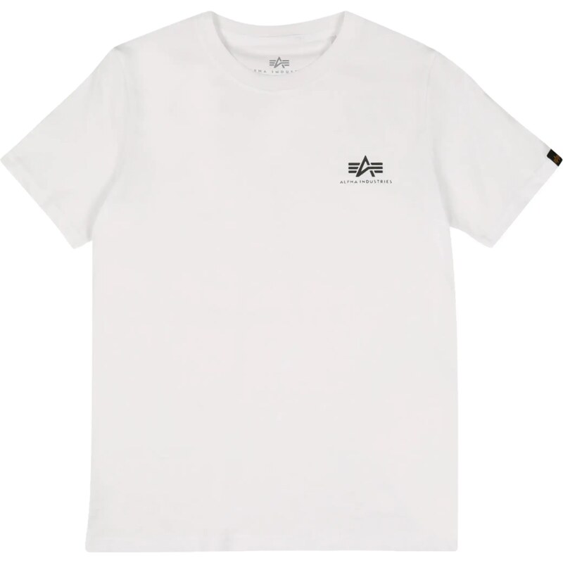 ALPHA INDUSTRIES Tričko čierna / biela 42024834