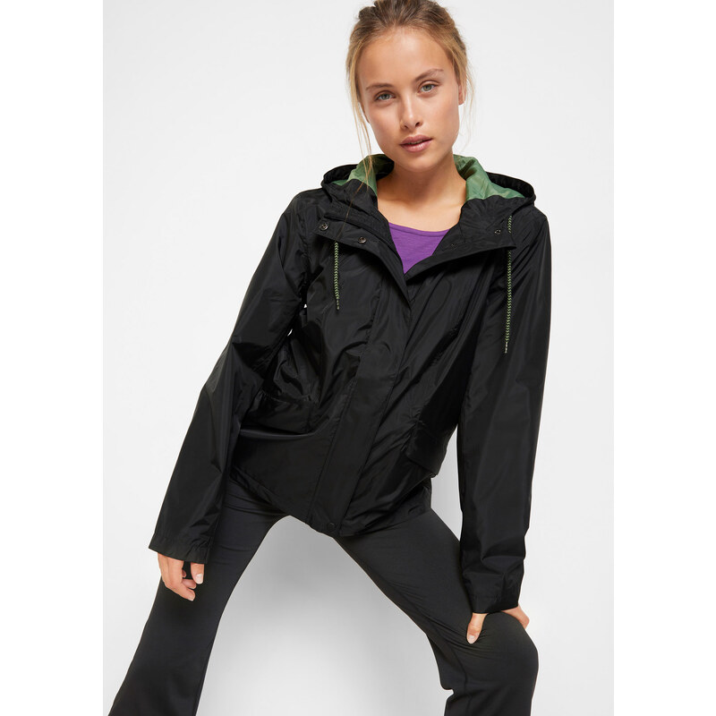 bonprix Ľahká funkčná bunda, nepremokavá, farba čierna 44793021