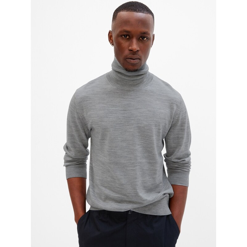 GAP Pánsky sveter s rolákem z Merino vlny 403427-01 66268472