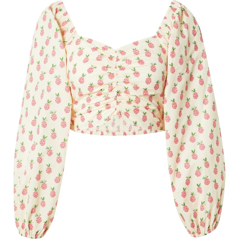 BZR Blúzka béžová / zelená / malinová / rosé 65867915