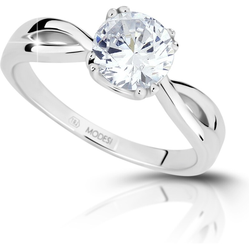 Modesi Strieborný zásnubný prsteň JA17256CZ 55 mm 66581971