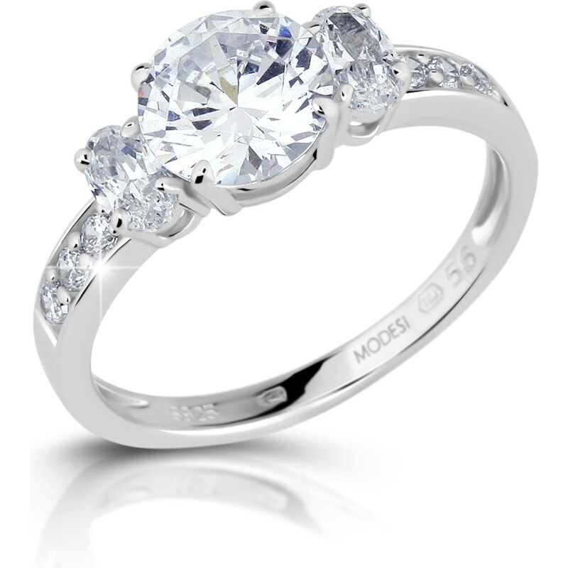 Modesi Elegantný zásnubný prsteň JA17250CZ 54 mm 66583387