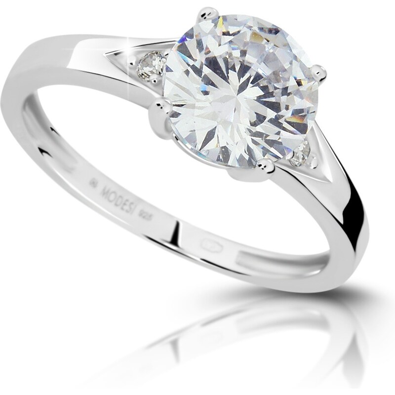 Modesi Strieborný zásnubný prsteň JA17247CZ 51 mm 66578217