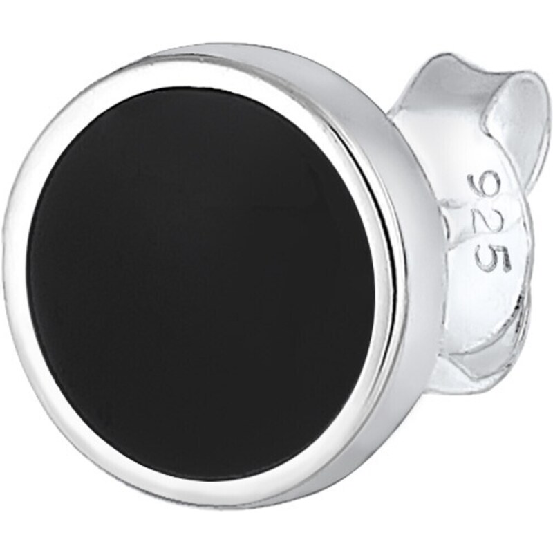 KUZZOI Náušnice čierna / strieborná 54976477