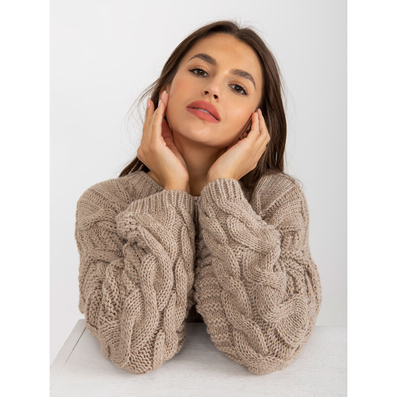 RUE PARIS Sweater-LC-SW-8044.06X-beige 64684936