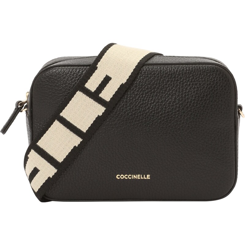 Coccinelle Taška cez rameno Tebe krémová / čierna 36187403