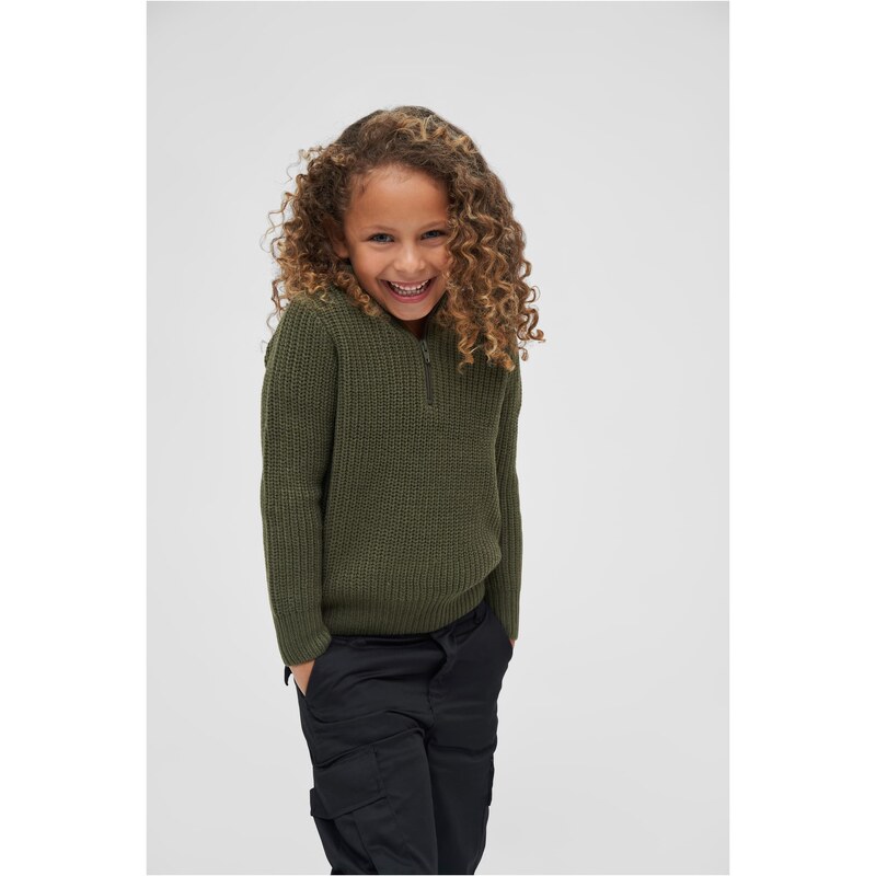 Brandit Children's sweater Marine Troyer olive
