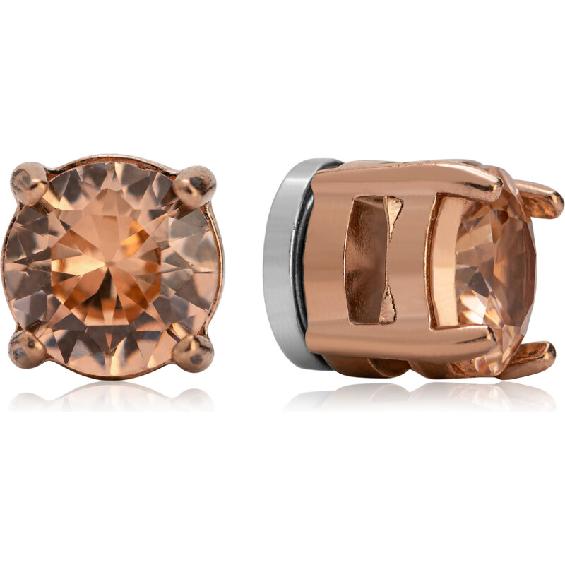 Troli Trblietavé bronzové náušnice s magnetom 2v1 (pecky, mini brošňa) 66593802