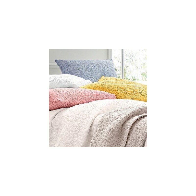 Blancheporte Jednofarebná prikrývka na posteľ Melisa svetlo tyrkysová 065