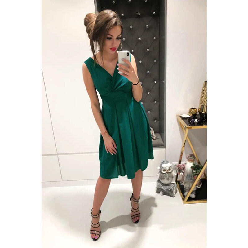 Glara Dámske jednofarebné šaty 63495496