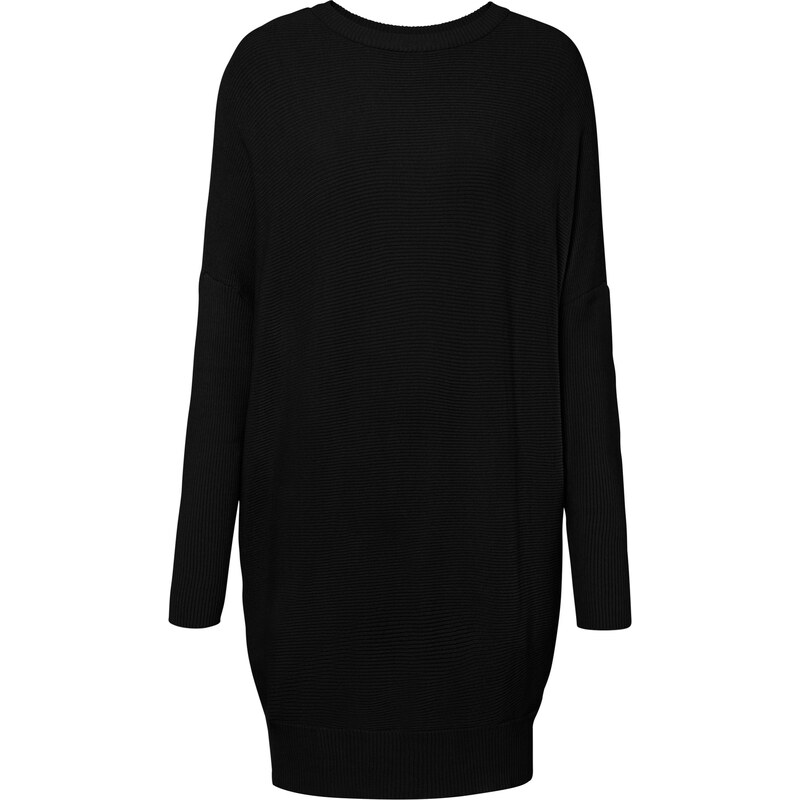 bonprix Dlhý pulóver z viskózového mixu, farba čierna 45763732