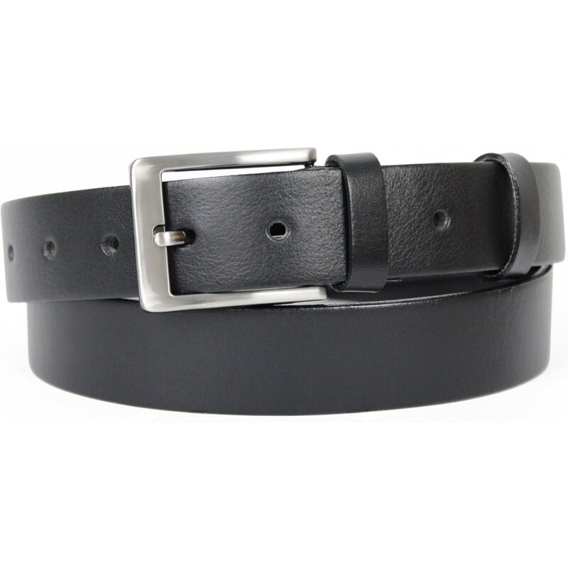 Scorteus Pánsky kožený opasok SC 2135 čierny 37588817