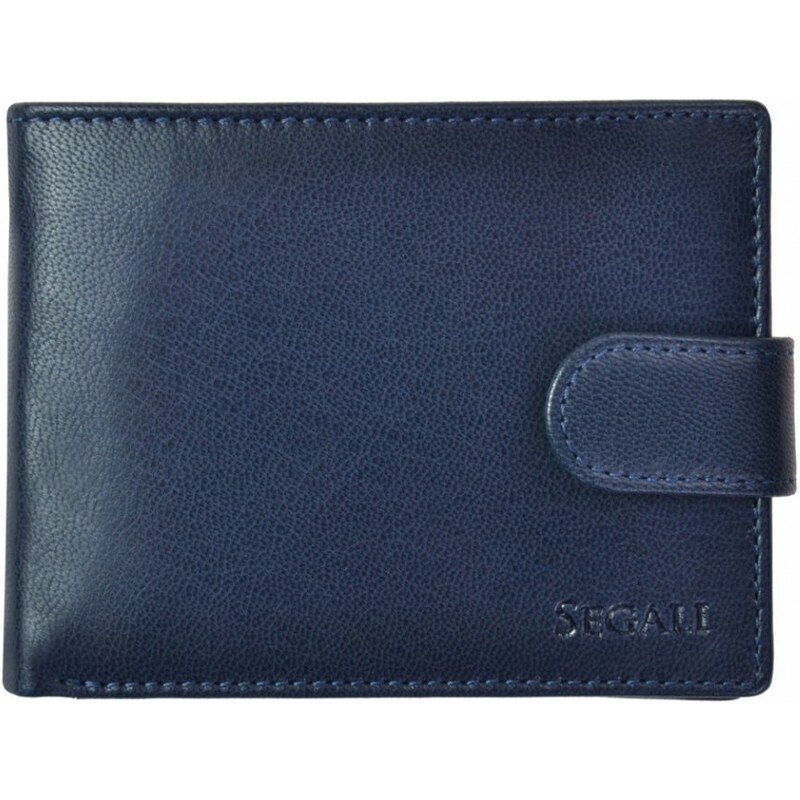 SEGALI Pánska kožená peňaženka SG-22511 modrá 35335855