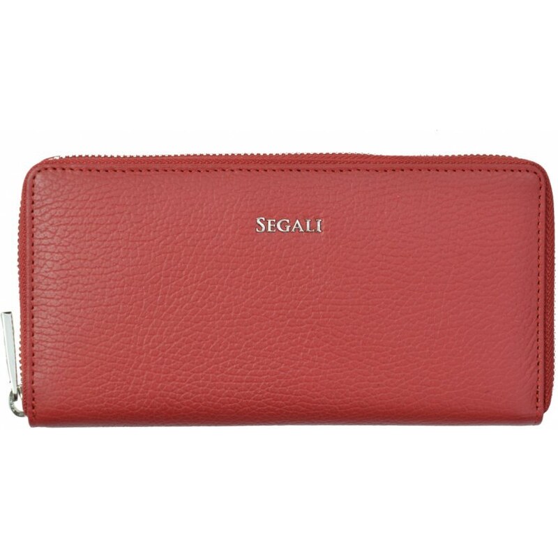 SEGALI Dámska kožená peňaženka SG-27395 červená 35335856