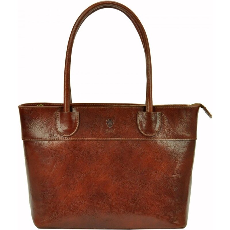 FLORENCE Dámská kožená kabelka Viktorie hnedá 35335900