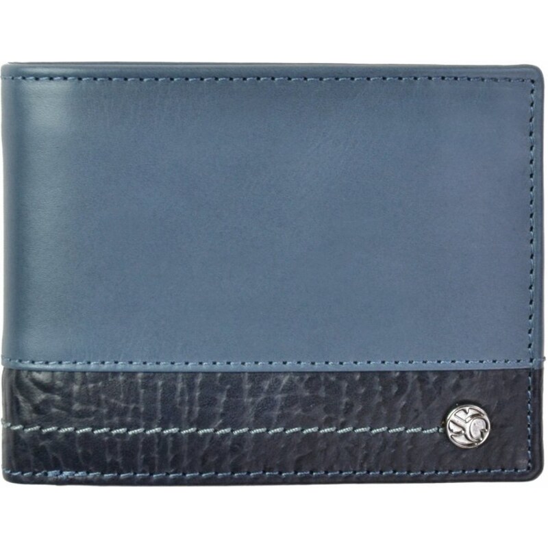SEGALI Pánska kožená peňaženka 2951320005WL modrá/modrá 35335950