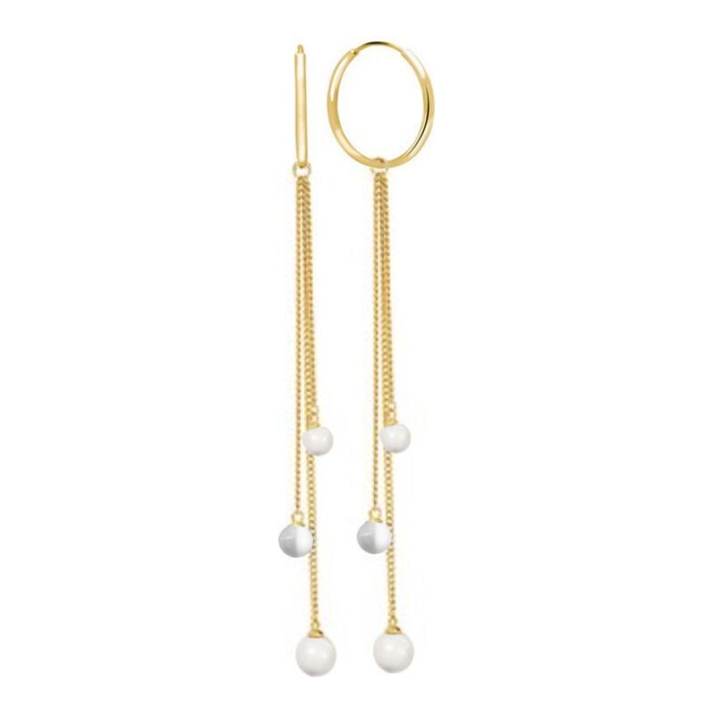 SWAROVSKI Elements Swarovski e. dlhé náušnice, kruhy Tropical Wave 35336128