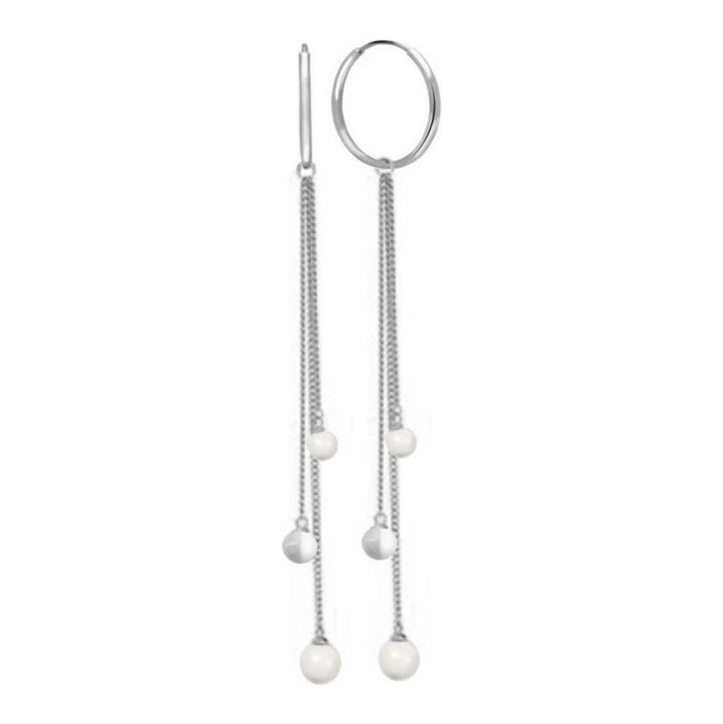 SWAROVSKI Elements Swarovski e. dlhé náušnice, kruhy Tropical Wave 35336130