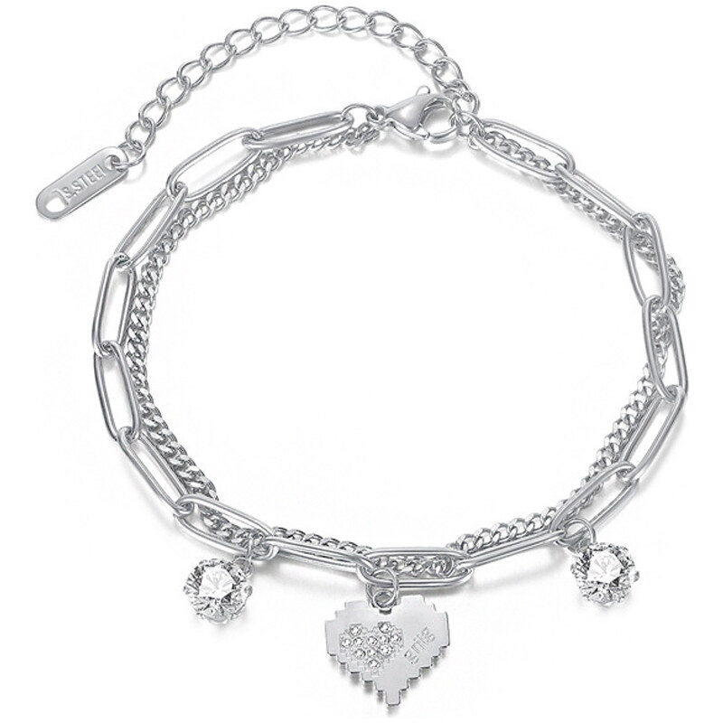 Dámsky náramok z chirurgickej ocele ANGELICA 35361755