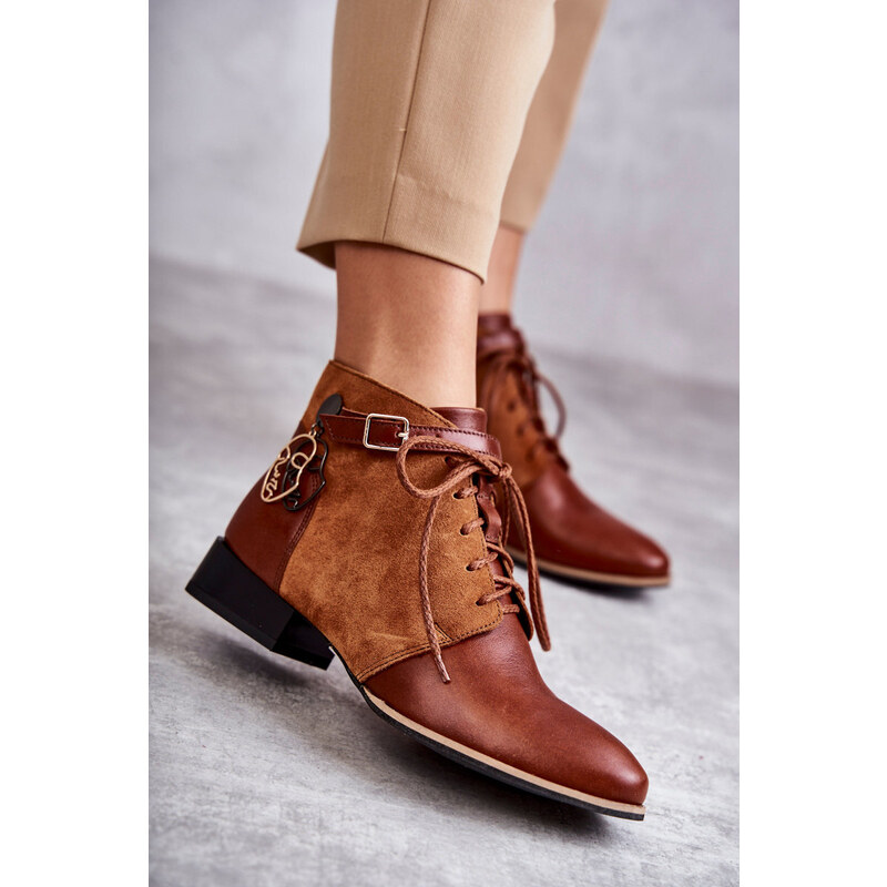 Womens leather boots Maciejka 5743A-29 Brown 58365685