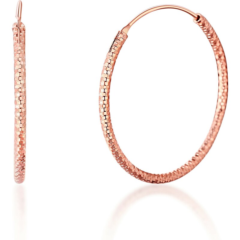 JVD Bronzové kruhové náušnice zo striebra SVLE0204XD5RO 4 cm 66585721