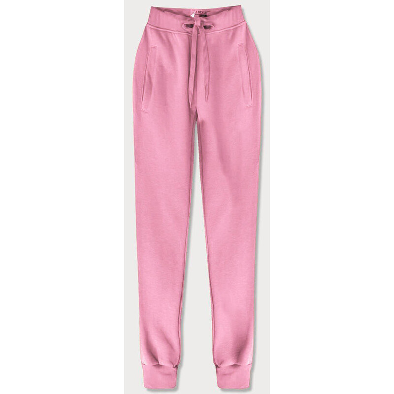 J.STYLE Svetloružové teplákové nohavice (CK01-20) 66064909